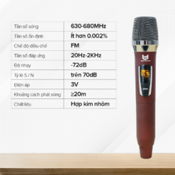 Micro Không Dây Đa Năng BEST SOUND U-W301A màu đỏ, xanh ( Loại 1 Mic )