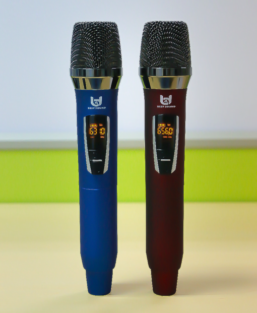 Micro Không Dây Đa Năng BEST SOUND U-W301 màu đỏ, xanh ( Loại 2 Mic ) - Ảnh 4
