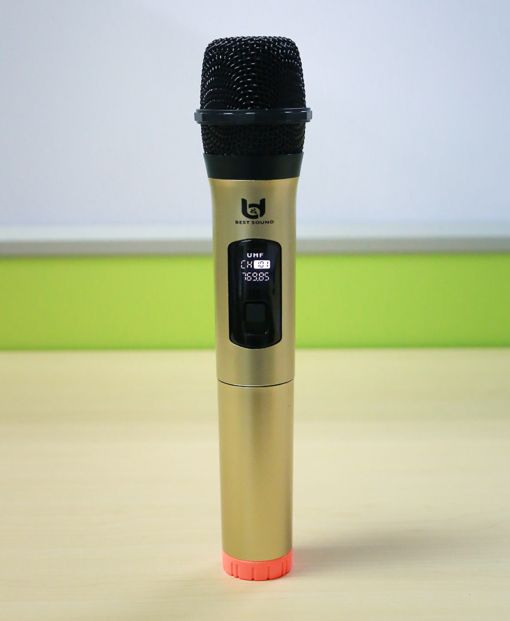 Micro Không Dây Đa Năng BEST SOUND V-W003A màu vàng đen ( Loại 1 Mic ) - Ảnh 6