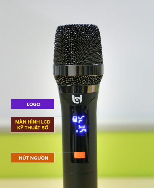 Micro Không Dây Đa Năng BEST SOUND U-WR20 màu xám đen ( Loại 2 Mic ) - Ảnh 9