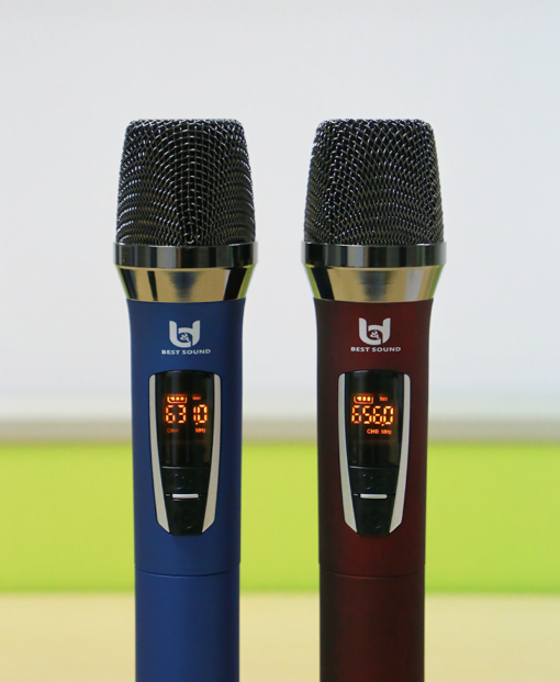 Micro Không Dây Đa Năng BEST SOUND U-W301 màu đỏ, xanh ( Loại 2 Mic ) - Ảnh 7