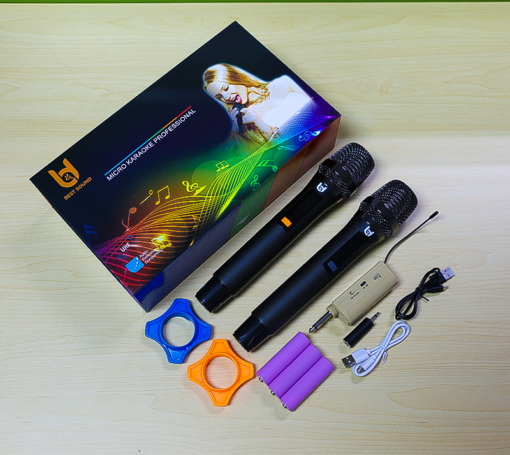 Micro Không Dây Đa Năng BEST SOUND U-WR20 màu xám đen ( Loại 2 Mic ) - Ảnh 11
