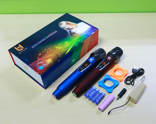 Micro Không Dây Đa Năng BEST SOUND U-W301 màu đỏ, xanh ( Loại 2 Mic ) - Ảnh 9