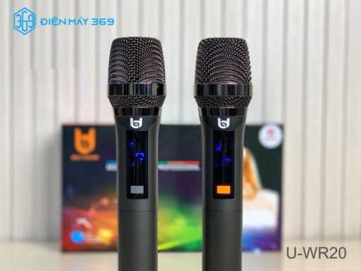 Micro Không Dây Đa Năng BEST SOUND U-WR20 màu xám đen ( Loại 2 Mic ) - Ảnh 3