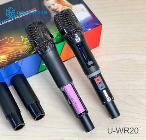 Micro Không Dây Đa Năng BEST SOUND U-WR20 màu xám đen ( Loại 2 Mic ) - Ảnh 5