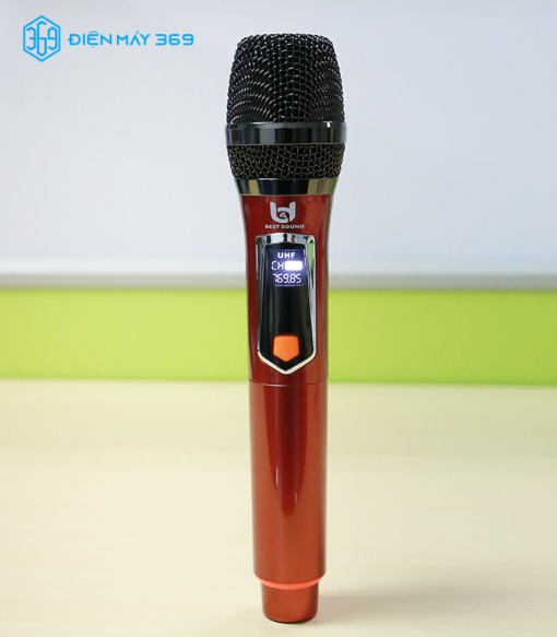 Micro Không Dây Đa Năng BEST SOUND V-W108 màu đỏ, xanh ( Loại 2 Mic ) - Ảnh 3