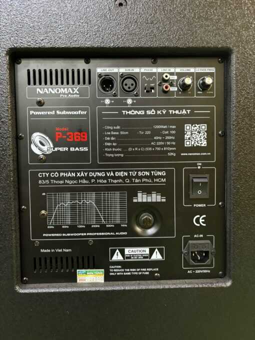 loa sub điện nanomax bass 50