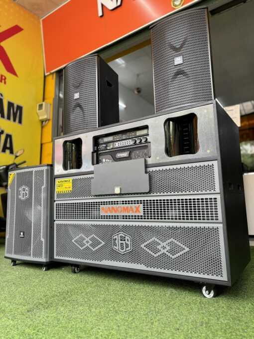 COMBO CHÍNH HÃNG Loa Điện Nanomax Pro 369 + 2 Full Nanomax CK369 Pro + Sub Điện 5 Tấc Nanomax P369 – Công Suất Cực Đại