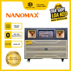 Loa Kéo Karaoke 4 Tấc Đôi Nanomax Pro-802 Công Suất Lớn 1500W