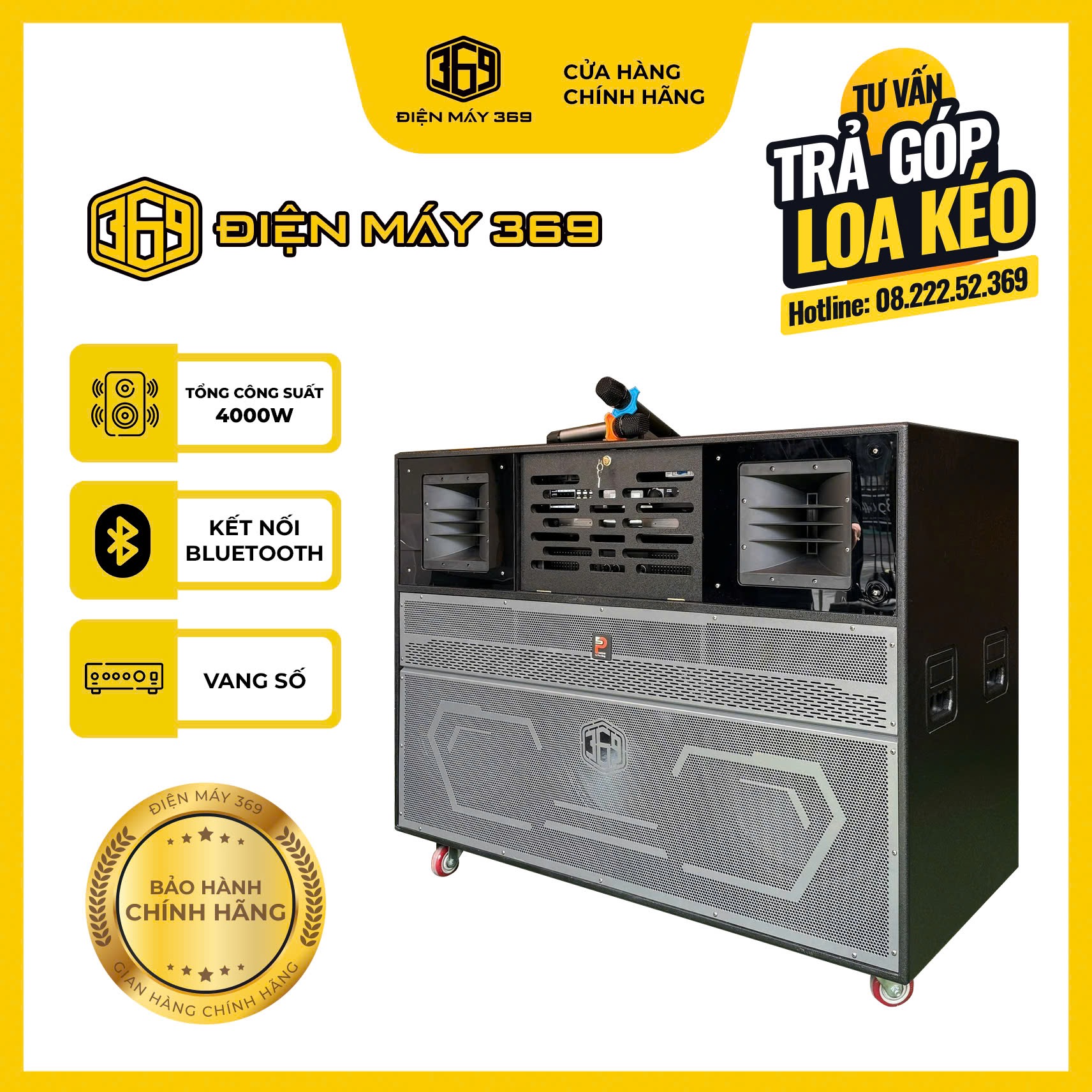 Loa Điện 3 Bass Chính Hãng Prosing J369 Promax