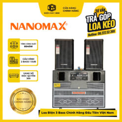 [ ĐẦU TIÊN TẠI VIỆT NAM ] COMBO Loa Kéo Điện 3 Bass Chính Hãng NANOMAX PRO 369i + Full Bass 40 – Công Suất Khủng 6640W Kháng Hú Đến 95%