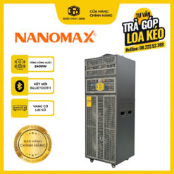 Siêu Phẩm Cuối Năm 2024 Mẫu Loa Kéo Điện Bass 40 Đôi ĐỨNG Chính Hãng Nanomax Pro 369d - Cấu hình khủng 2 Bass 40 Coil 100 từ 220